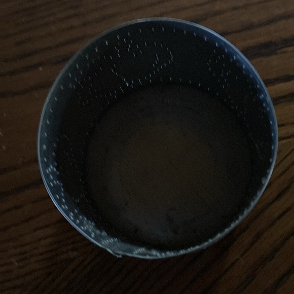 Punched tin candle holder with smoke lid apple design and hearts - Picture 4 of 8